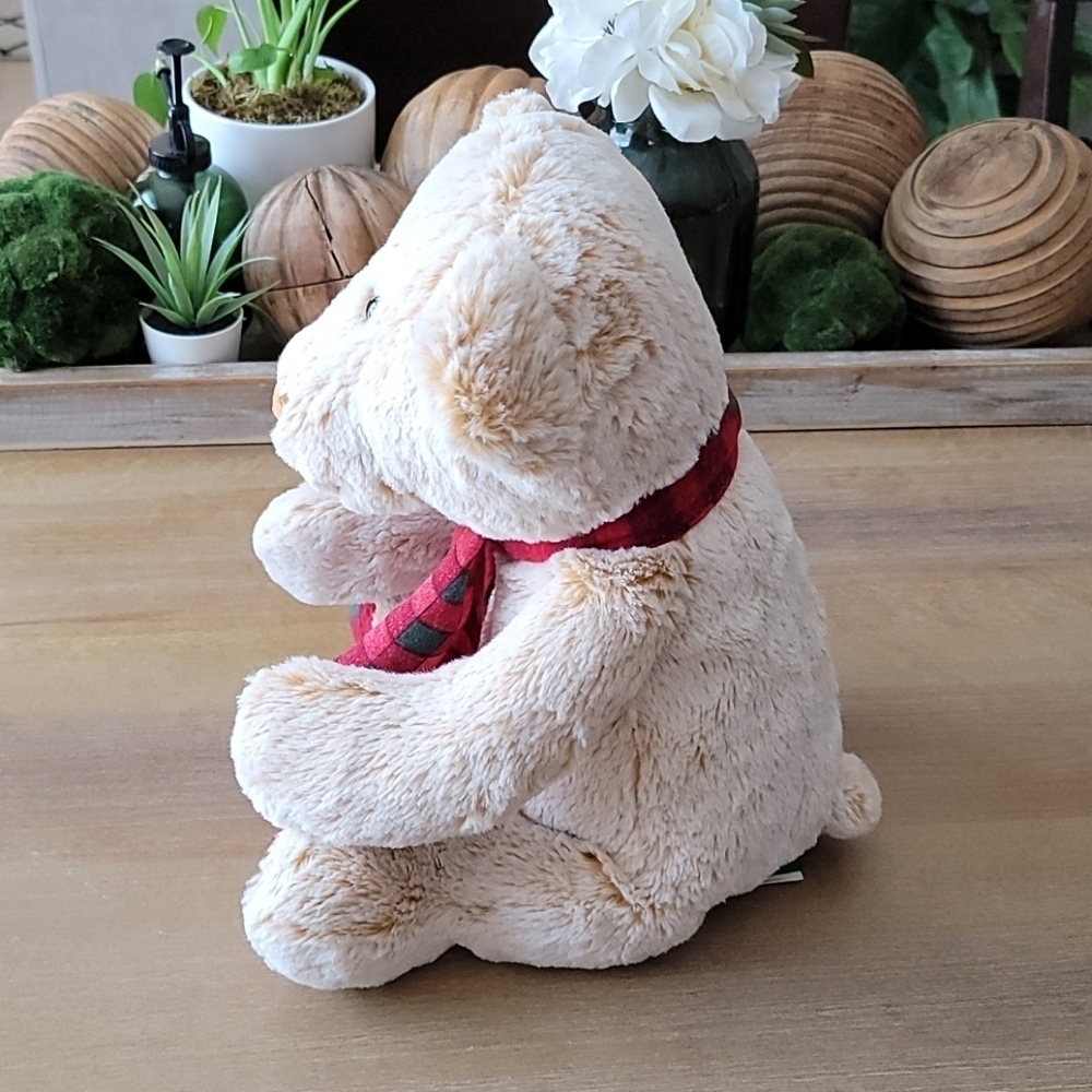 Wild Republic 18" Christmas Teddy Bear Plush Plaid Holiday Decor - Picture 5 of 10